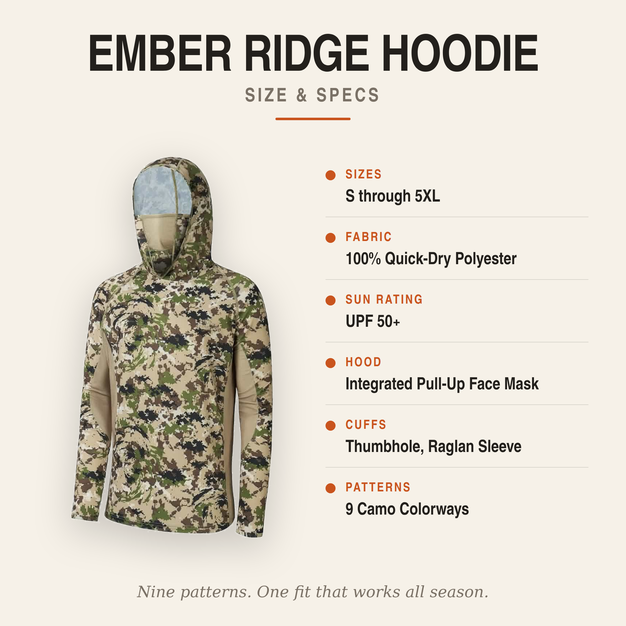 Ember Ridge - Masked Camo Pull Over